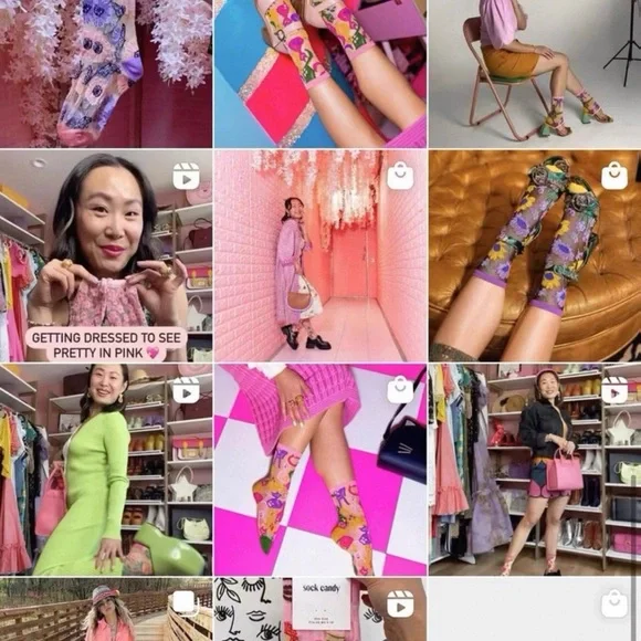 Sockcandy Colorful Floral Socks 3 pairs bundle - Picture 5 of 7